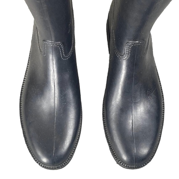 Women Dafna Winner Rubber Black Riding Boots Size US 8 UK 5 Eu 38 Equestrian - Picture 4 of 7